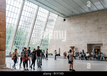 La ville de New York, USA - Le 23 juin 2018 : Galerie égyptienne dans le Metropolitan Museum of Art Il contient le Temple de Dendur, un ancien temple égyptien r Banque D'Images