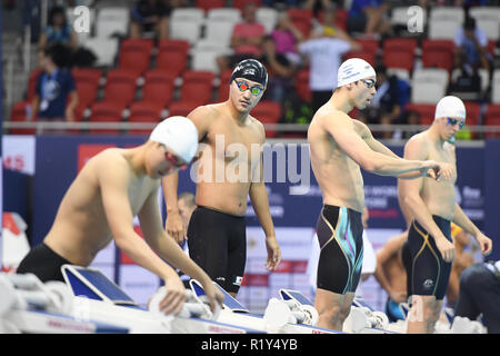 Singapour. 15 Nov, 2018. SUNAMA Keita (JPN), Nov 15, 2018 - Coupe du Monde de Natation FINA 2018 Singapour men's 200m dos Chaleur à OCBC centre aquatique à Singapour. Credit : Haruhiko Otsuka/AFLO/Alamy Live News Banque D'Images