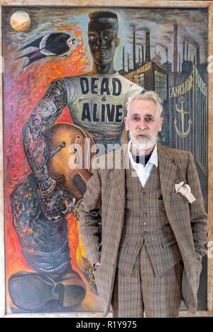 Edinburgh, Royaume-Uni. 15 Nov 2018. Cet hiver une exposition de nouvelles peintures, dessins et estampes de l'un des plus grands peintres de l'Écosse, John Byrne, RSA sera sur Voir dans la galerie des académiciens. Byrne's style idiosyncrasique lui a apporté une renommée importante au cours des dernières années. Intitulé rogues' Gallery, l'exposition présente une galerie de personnages motley, fabriqués à partir de souvenirs d'enfance de Byrne grandissant dans Paisley combinée à sa grande imagination. L'exposition s'ouvre le 17 novembre 2018 Crédit : Dyson riche/Alamy Live News Banque D'Images