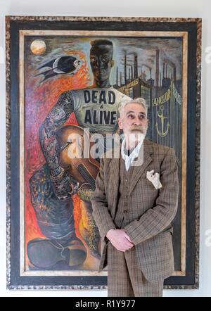 Edinburgh, Royaume-Uni. 15 Nov 2018. Cet hiver une exposition de nouvelles peintures, dessins et estampes de l'un des plus grands peintres de l'Écosse, John Byrne, RSA sera sur Voir dans la galerie des académiciens. Byrne's style idiosyncrasique lui a apporté une renommée importante au cours des dernières années. Intitulé rogues' Gallery, l'exposition présente une galerie de personnages motley, fabriqués à partir de souvenirs d'enfance de Byrne grandissant dans Paisley combinée à sa grande imagination. L'exposition s'ouvre le 17 novembre 2018 Crédit : Dyson riche/Alamy Live News Banque D'Images