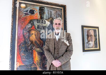 Edinburgh, Royaume-Uni. 15 Nov 2018. Cet hiver une exposition de nouvelles peintures, dessins et estampes de l'un des plus grands peintres de l'Écosse, John Byrne, RSA sera sur Voir dans la galerie des académiciens. Byrne's style idiosyncrasique lui a apporté une renommée importante au cours des dernières années. Intitulé rogues' Gallery, l'exposition présente une galerie de personnages motley, fabriqués à partir de souvenirs d'enfance de Byrne grandissant dans Paisley combinée à sa grande imagination. L'exposition s'ouvre le 17 novembre 2018 Crédit : Dyson riche/Alamy Live News Banque D'Images