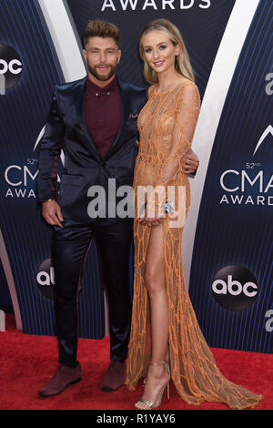 Nashville, Tennessee, USA. 14Th Nov, 2018. Chris Lane au 52e Prix annuel de la musique country, plus grande nuit, tenue à Bridgestone Arena. Crédit : Laura Farr/AdMedia/ZUMA/Alamy Fil Live News Banque D'Images