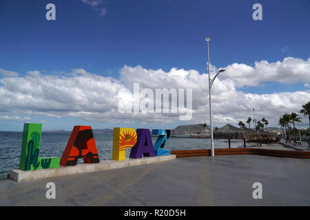 La Paz Baja California Sur, Mexique beach, près de la promenade de bord de mer appelée Malecon Banque D'Images