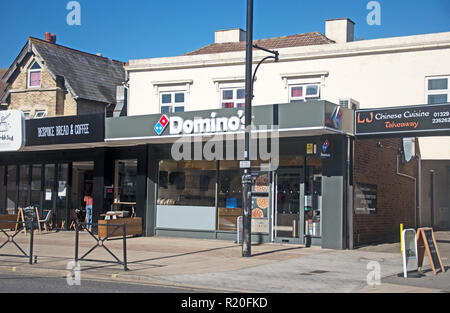 Fareham Hampshire Domino's Cafe High Street Banque D'Images