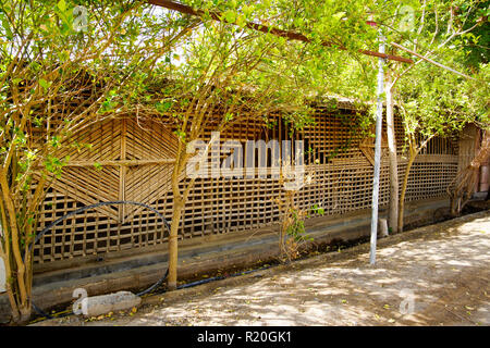 Dans village traditionnel omanais Wadi Bani près de Bahla. L'Oman. Banque D'Images