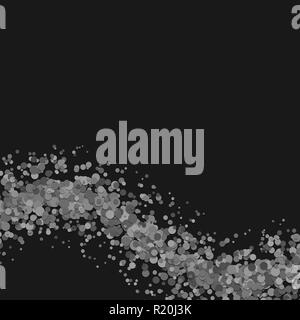 Résumé vierge vague arrière-plan modèle cercle confettis dispersés Illustration de Vecteur