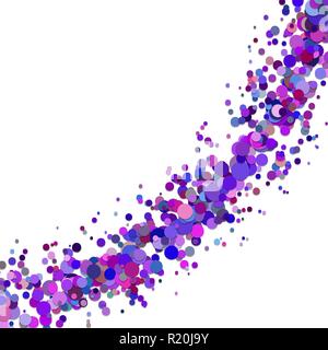 Vierge - confettis saupoudrés abstrait arrière-plan modèle Cercle Illustration de Vecteur