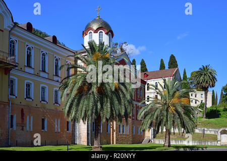 Monastère orthodoxe à New Athos en Abkhazie Banque D'Images