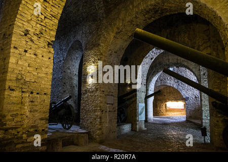 L'Albanie, Girokaster, château local Banque D'Images