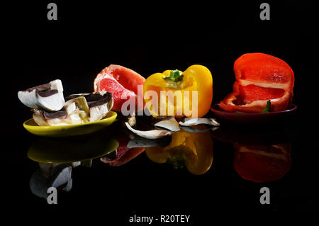 Fruit Still Life réflexion commerciale Banque D'Images