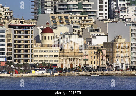 Eglise de Jésus de Nazareth à Sliema (Tas-Sliema). L'île de Malte Banque D'Images