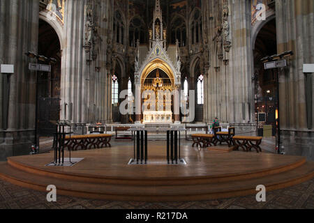 Vienne, Autriche - célèbre Votivkirche (Eglise Votive) intérieur Banque D'Images