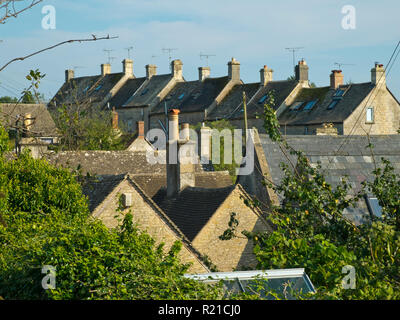 Pêle-mêle situation pittoresque village d'Abri international à Bisley, les Cotswolds, Gloucestershire, Royaume-Uni Banque D'Images