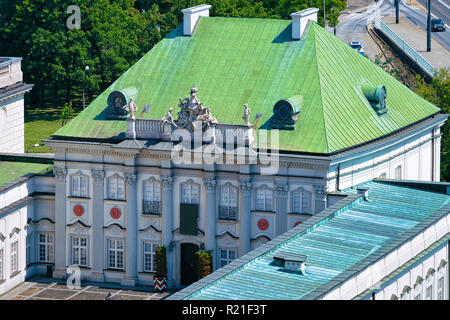 Musée du Palais au toit de cuivre château royal dans la vieille ville de Varsovie en Pologne Banque D'Images