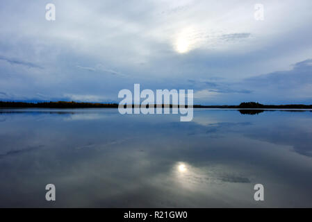 L'automne, à côté de Val-d'Or, Québec Banque D'Images
