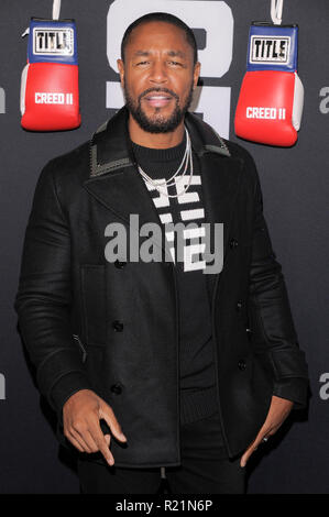 NEW YORK, NY - 14 novembre : Le Tank assiste à 'Creed II' Première mondiale dans l'AMC Loews Lincoln Square le 14 novembre 2018 à New York. Banque D'Images