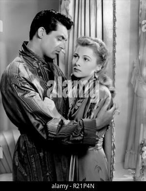 1941 thriller psychologique romantique film réalisé par Alfred Hitchcock avec Cary Grant et Joan Fontaine en tant que couple marié. Il dispose également Sir Cedric Hardwicke, Nigel Bruce, Dame Mai Whitty, Isabel Jeans, Heather Angel, et Leo G. Carroll. Le soupçon est basé sur le roman de Francis Iles avant le fait (1932). Hollywood : Crédit Photo Archive / MediaPunch Banque D'Images