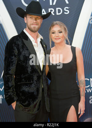 Nashville, Tennessee, USA. 14Th Nov 2018. BRIAN KELLEY DE FLORIDE GÉORGIE LINE arrive à la 52e Prix annuel qui a eu lieu à l'Arène Bridgestone situé au centre-ville de Nashville. Copyright 2018 Jason Moore. Crédit : Jason Moore/ZUMA/Alamy Fil Live News Banque D'Images