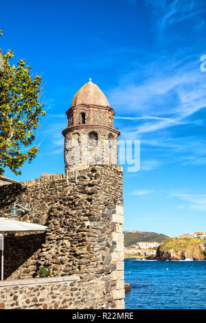 6 juin 2017, Collioure, Pyrénées-Orientales, Catalogne, Côte-de-Vermeille, Languedoc-Roussillon, France : Notre-Dame-des-Anges Banque D'Images