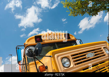 Old American Schoolbus Banque D'Images