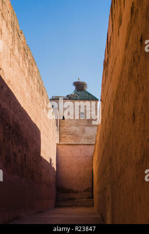 À l'intérieur des murs, Marrakech, Maroc, Afrique du Nord, Afrique Banque D'Images