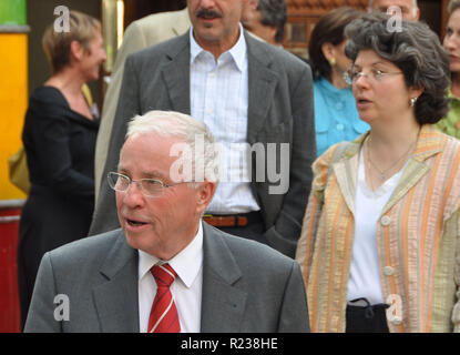 L'ancien gouverneur et le chancelier fédéral suisse Christoph Blocher au Musée national suisse de l'inauguration de la nouvelle exposition sur l'histoire suisse Banque D'Images