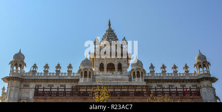 Haut de Jaswant Thada cénotaphe à Jodhpur, Inde. Il a été construit par le Maharaja Sardar Singh de Jodhpur State en 1899. Banque D'Images