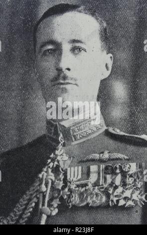 Photographie de Maréchal de la Royal Air Force Cyril Louis Norton Newall, 1er baron Newall (1886-1963) Un officier supérieur de l'Armée britannique et de la Royal Air Force. Datée 1939 Banque D'Images