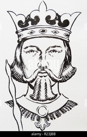 Guillaume II (1056-1100), le troisième fils de Guillaume Ier d'Angleterre, roi d'Angleterre de 1087 à 1100 Banque D'Images