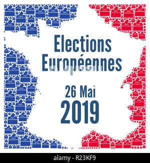 Élections 2019 de l'Union européenne en France Banque D'Images