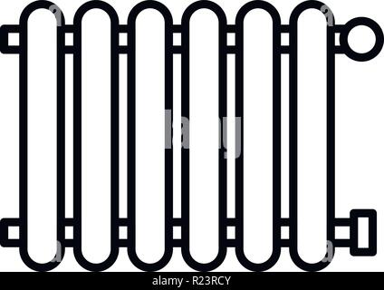 Radiateur moderne style du contour, icône Illustration de Vecteur