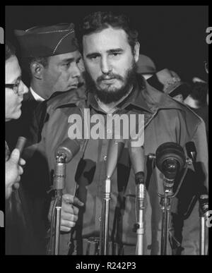 Fidel Castro de Cuba Washington DC 1959 visites Banque D'Images