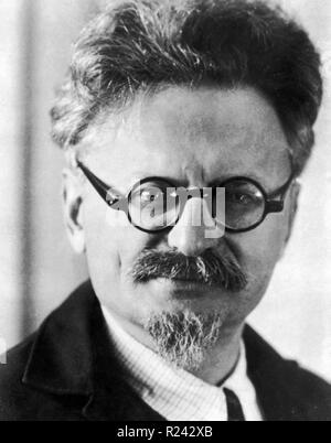 Léon Trotsky 1879 - 21 août 1940. Révolutionnaire Marxiste et théoricien, homme politique soviétique, et le fondateur et premier chef de l'Armée Rouge Banque D'Images