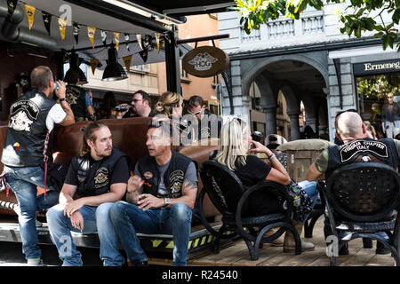 Air Show PC7 & Harley Davidson Festival, Lugano Suisse Banque D'Images