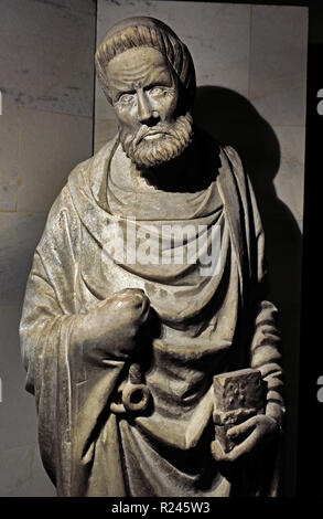 San Pietro - St Pierre 14e siècle - Musée de la cathédrale de Milan (Duomo di Milano) l'Italie, l'italien. Banque D'Images