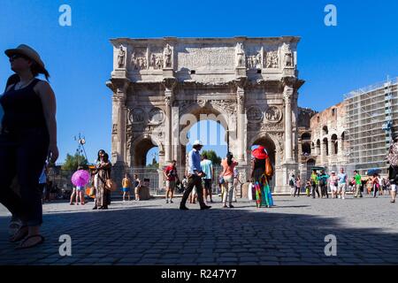 Arco di Costantino (Arc de Constantin), Rome, Latium, Italie, Europe Banque D'Images