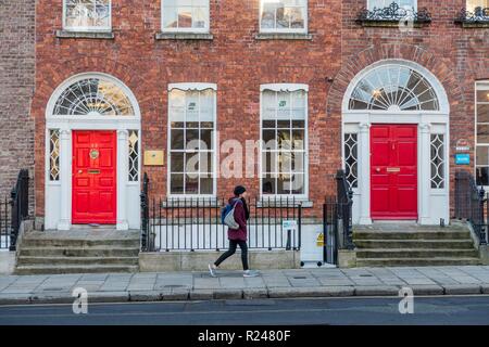 Merrion Street, Dublin, République d'Irlande, Europe Banque D'Images