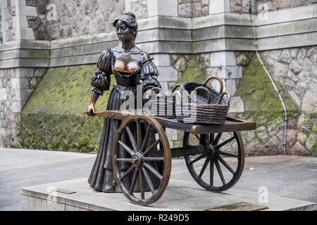 Le Molly Malone Monument, Dublin, République d'Irlande, Europe Banque D'Images