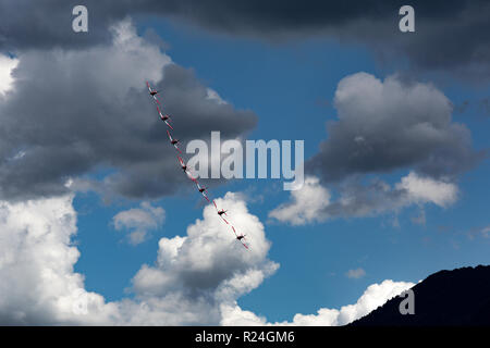 Air Show PC7 & Harley Davidson Festival, Lugano Suisse Banque D'Images