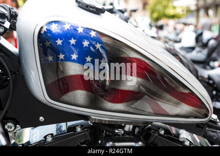 Air Show PC7 & Harley Davidson Festival, Lugano Suisse Banque D'Images