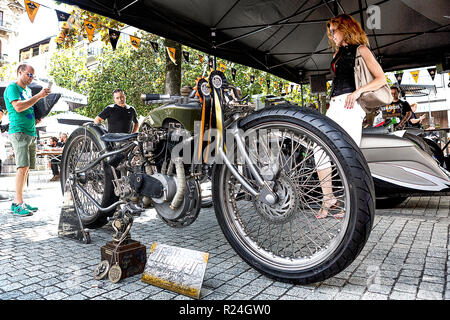 Air Show PC7 & Harley Davidson Festival, Lugano Suisse Banque D'Images