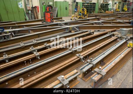 Wien, Hauptwerkstätte Gleisbauwerkstätte der Wiener Linien, - Vienne, Atelier principal des autorités de transport de Vienne Banque D'Images