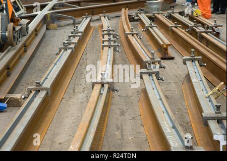 Wien, Hauptwerkstätte Gleisbauwerkstätte der Wiener Linien, - Vienne, Atelier principal des autorités de transport de Vienne Banque D'Images