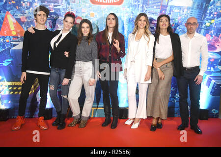 Rome, Italie 16 Nov 2018 - Hôtel de Russie - Présentation du film Ralph Spacca Internet le cast : crédit italien Giuseppe Giuseppe Andidero Andidero : Crédit/Alamy Live News Banque D'Images