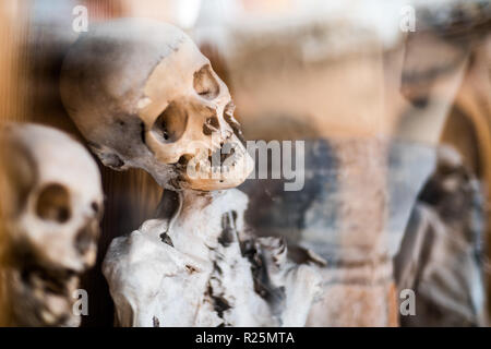 Maman dans l'église, Urbania, l'Italie, l'Europe. Banque D'Images