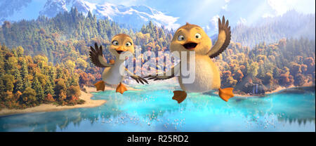 Duck Duck Goose est une animation par ordinateur 2018 comédie film réalisé par Chris Jenkins et avec les voix de Jim Gaffigan, Zendaya et Carl Reiner. Cette photo est pour un usage éditorial uniquement et est l'auteur de la société film et/ou le photographe attribué par le film ou la société de production et ne peut être reproduite que par des publications dans le cadre de la promotion du film ci-dessus. Un crédit obligatoire pour l'entreprise de film est nécessaire. Le photographe devrait également être portés lorsqu'il est connu. Banque D'Images