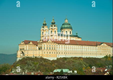 Niederösterreich Wachau ; Stift Melk, Das Benediktinerkloster Stift Melk liegt in der Stadt Melk Salzburg am rechten Ufer der Donau. Il der Banque D'Images