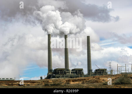 La Centrale Navajo, Page, Arizona Banque D'Images