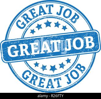 Blue grungy tampons sur fond blanc Illustration de Vecteur