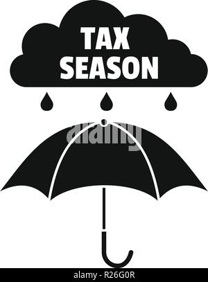 L'icône de la saison d'impôt. Simple illustration de la saison fiscale icône vecteur pour le web Illustration de Vecteur